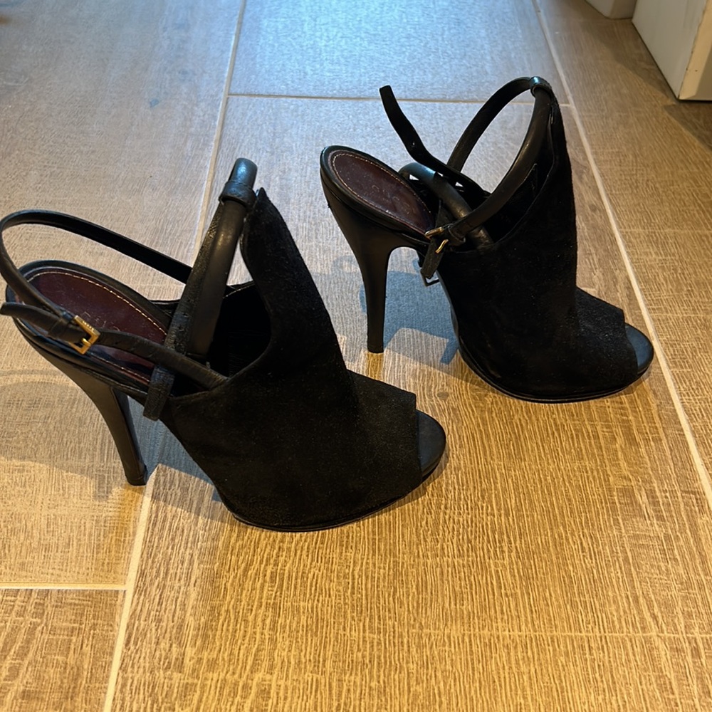 Gucci suede heels used size 39 1/2 - Picture 3 of 7